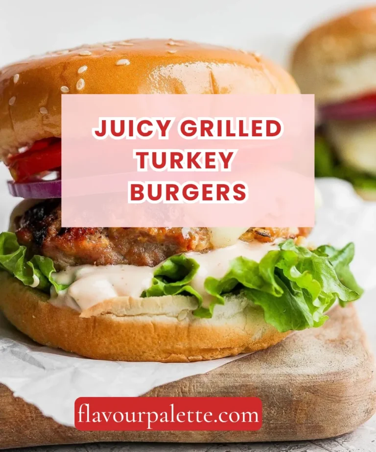 Juicy Grilled Turkey Burgers: Savory, Smoked, and Never Dry
