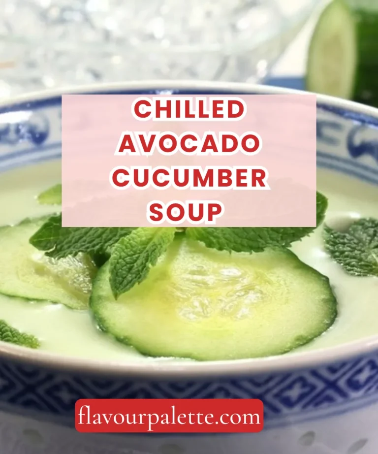 Chilled Avocado Cucumber Soup Recipe: Cool and Creamy