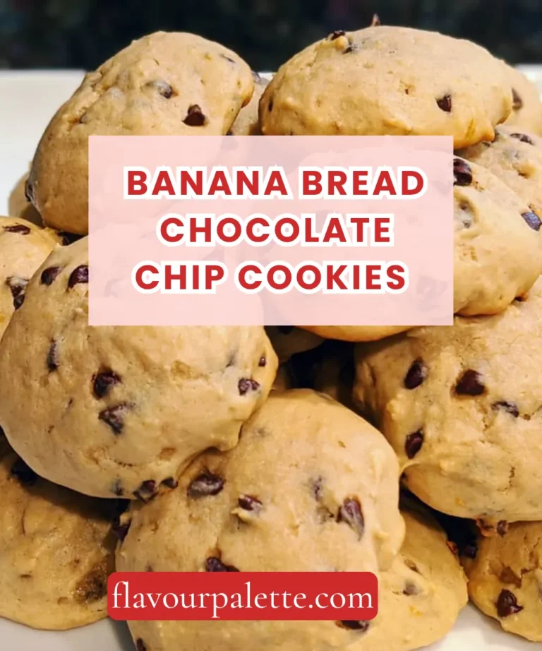Banana Bread Chocolate Chip Cookies – Soft, Chewy & Irresistibly Good