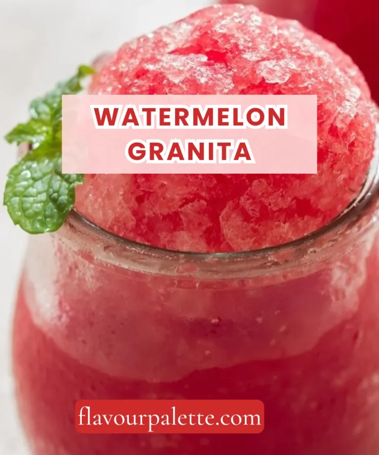 Watermelon Granita – Icy, Refreshing & Effortlessly Elegant