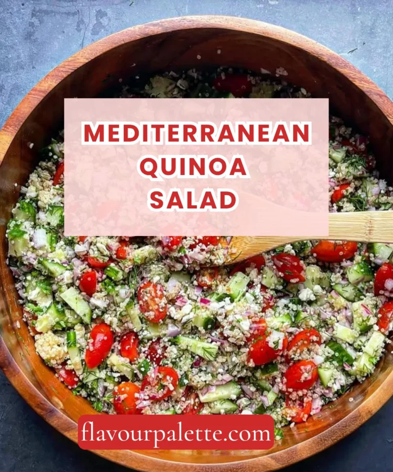 Mediterranean Quinoa Salad Recipe (Fresh, Hearty & Ready in 25 Minutes)