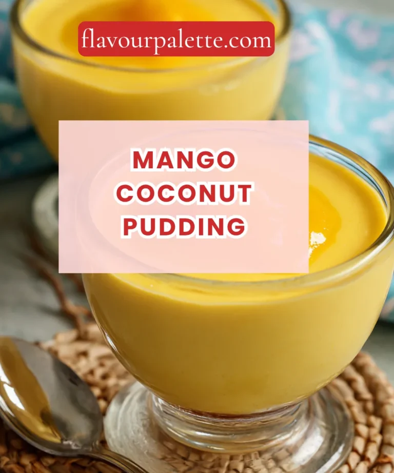 Mango Coconut Pudding: A Silky, Tropical Cream Dream