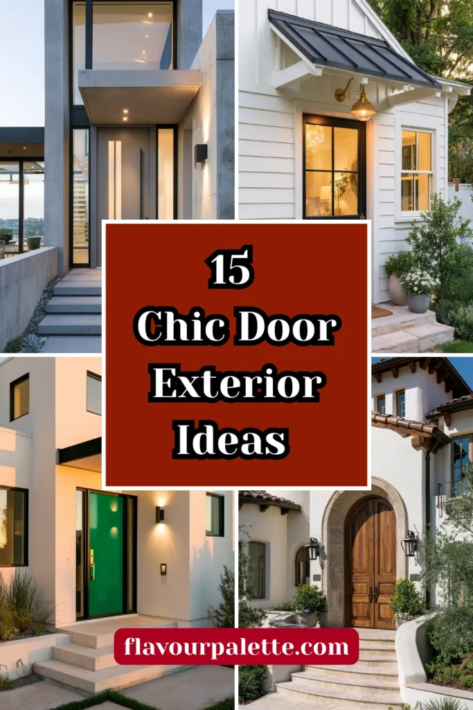 15 Chic Door Exterior Ideas to Refresh Your Home's Facade 1 15 21