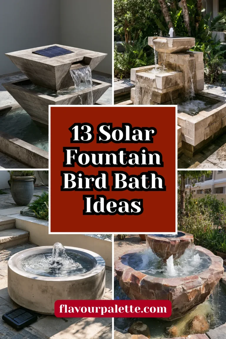 13 Solar Fountain Bird Bath Ideas for Eco-Friendly Gardens