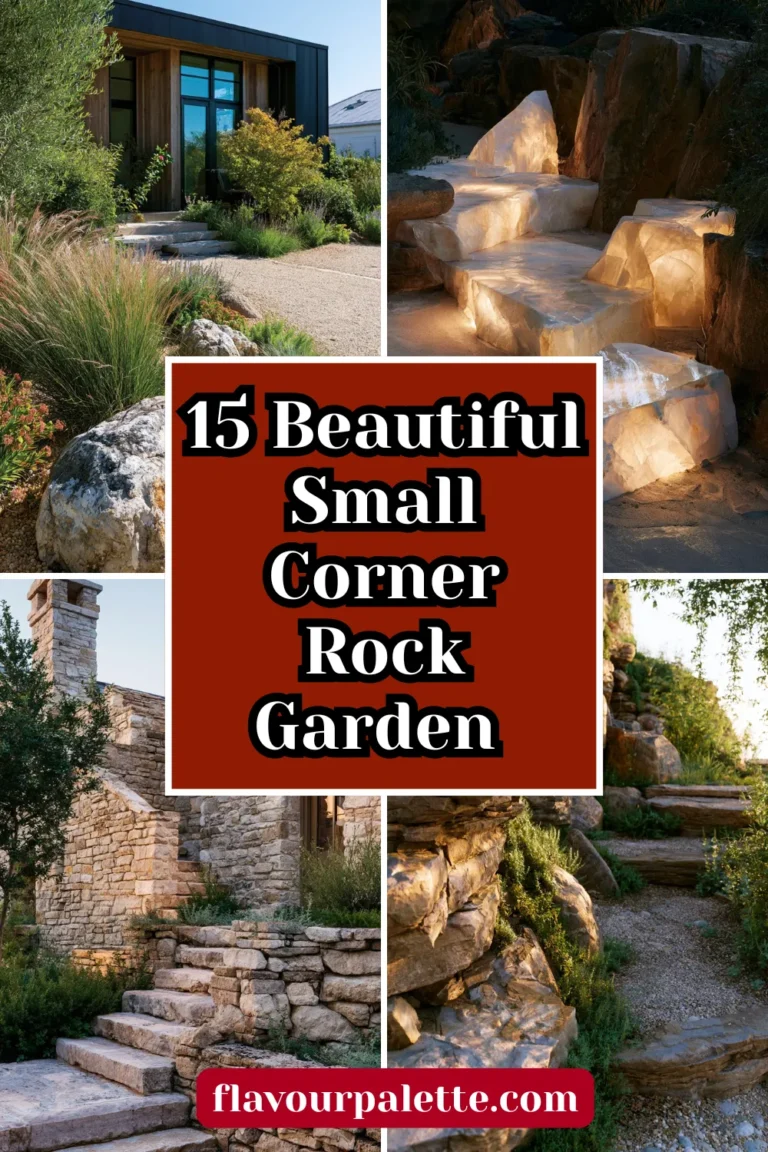 15 Beautiful Small Corner Rock Garden Ideas