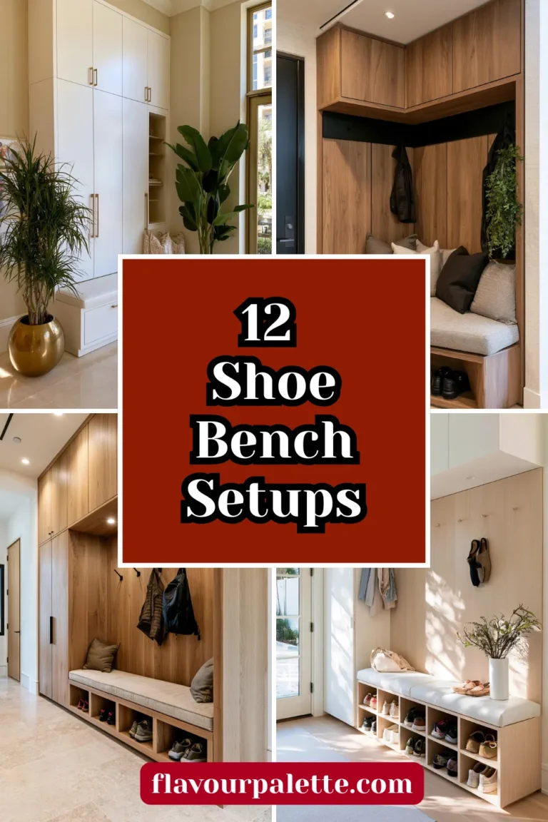 12 Shoe Bench Setups for the Entryway of a Very Organized Household