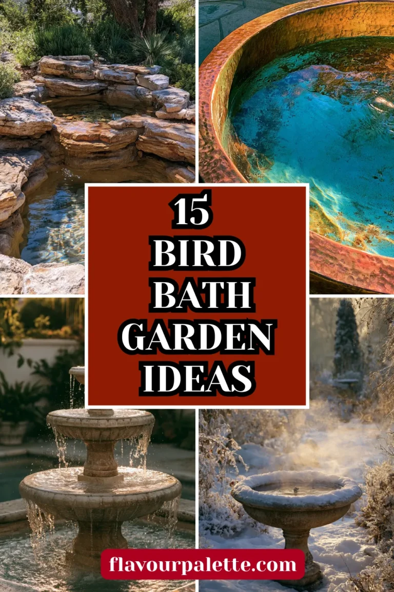 15 Bird Bath Garden Ideas That Turn Your Backyard Into a Wildlife Haven