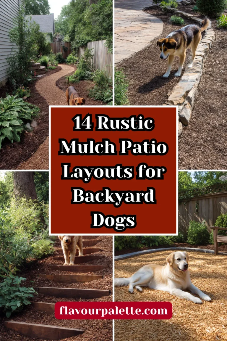14 Rustic Mulch Patio Ideas Perfect for Dog-Friendly Backyards