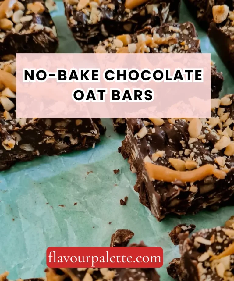 No-Bake Chocolate Oat Bars – Healthy Summer Treat That Sets in the Fridge