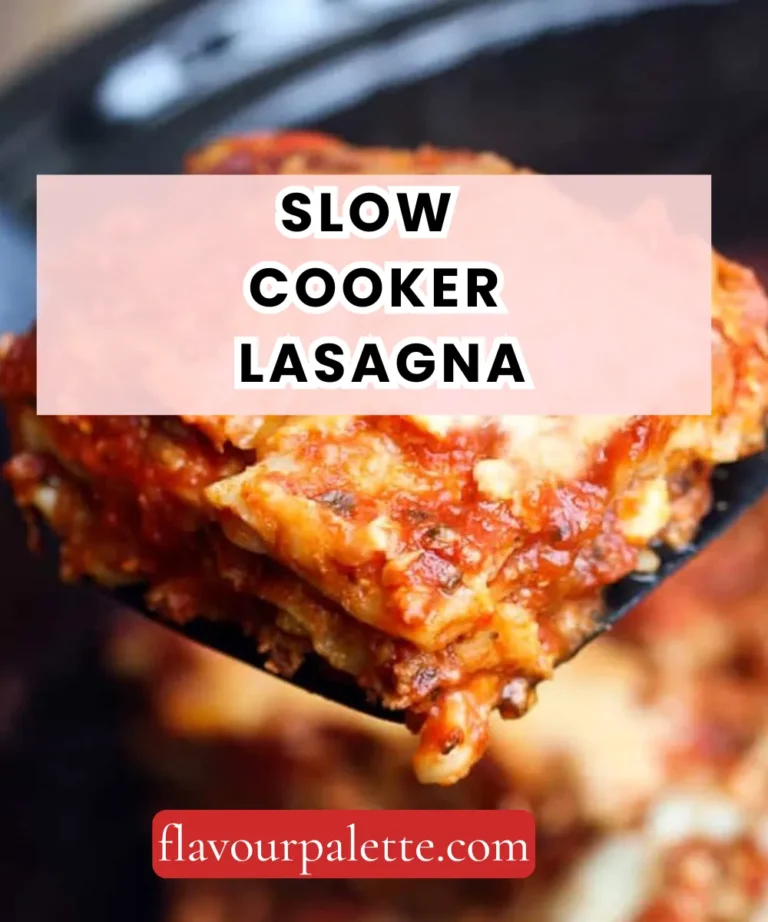 Slow Cooker Lasagna – Layered, Cheesy & Completely Hands-Off