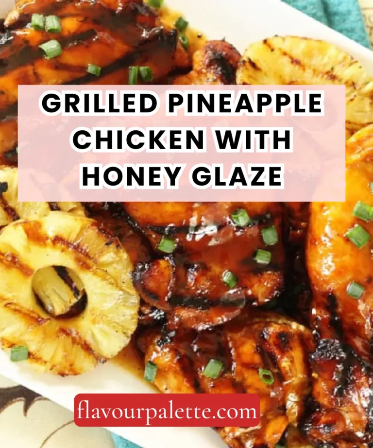 Grilled Pineapple Chicken with Honey Glaze – Sweet, Sticky & Built for Summer