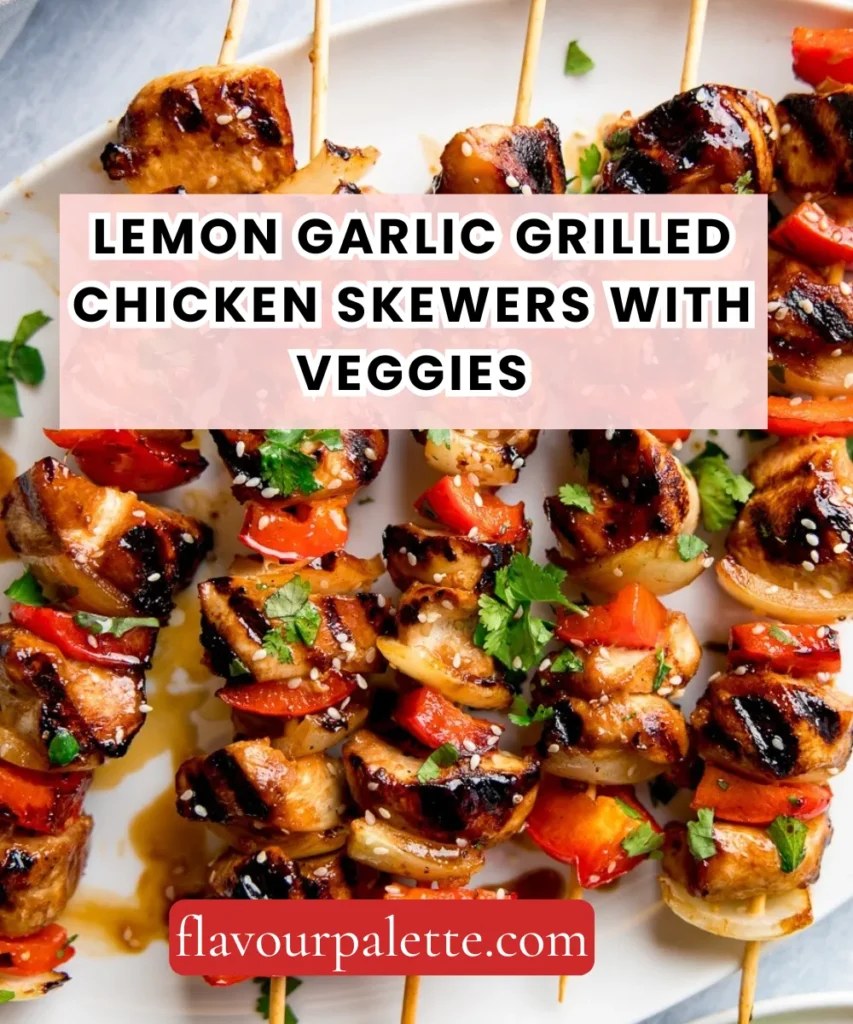 Lemon Garlic Grilled Chicken Skewers with Veggies – Juicy, Bright & Built for Summer 1 Lemon 22