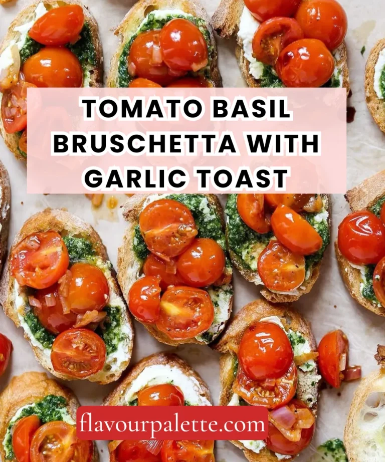 Tomato Basil Bruschetta with Garlic Toast – The Classic That Never Gets Old