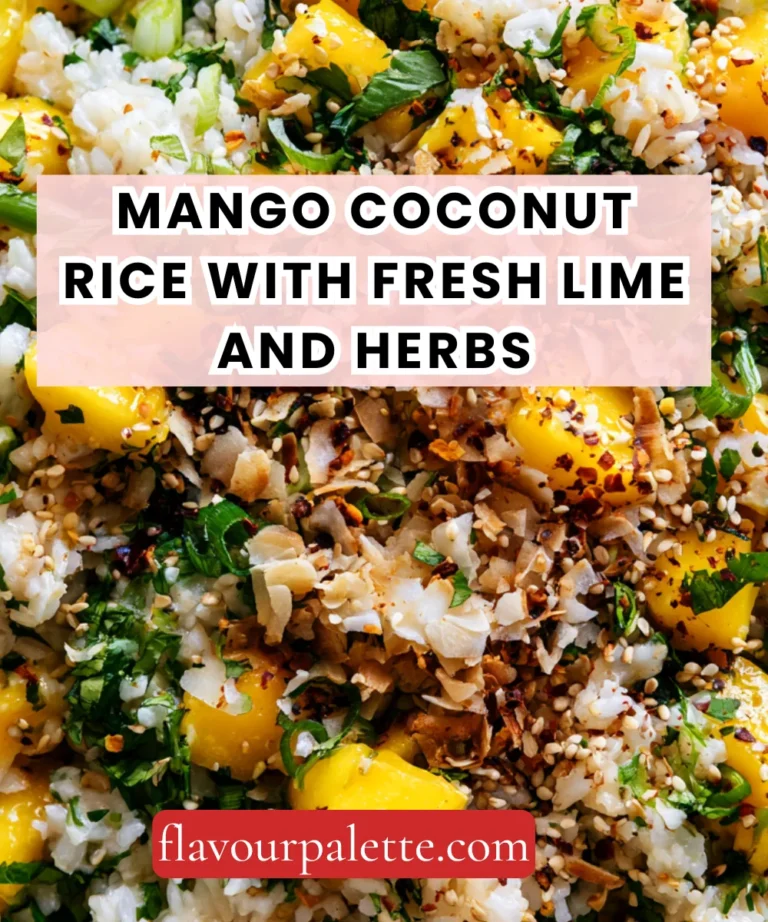 Mango Coconut Rice with Fresh Lime and Herbs – Fragrant, Tropical & Ready in 30 Minutes