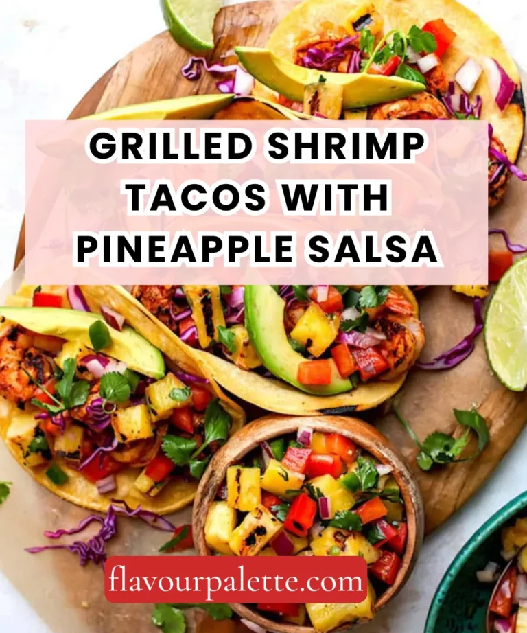 Grilled Shrimp Tacos with Pineapple Salsa – Bright, Smoky & Summer on a Plate