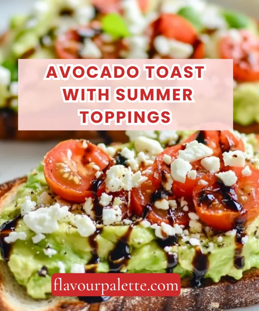 Avocado Toast with Summer Toppings – Fresh, Vibrant & Ready in 15 Minutes 1 Lemon 87