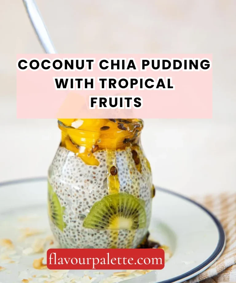 Coconut Chia Pudding with Tropical Fruits – Creamy, Vibrant & Made Overnight