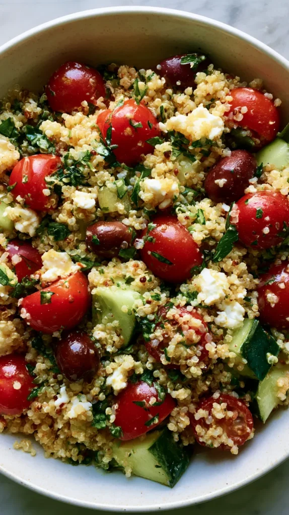 13 Salad Bowl Recipes You’ll Love! 3 Mediterranean Quinoa Salad