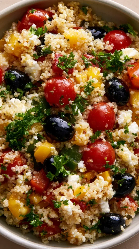 13 Salad Bowl Recipes You’ll Love! 11 Mediterranean Quinoa Salad Bowl 1