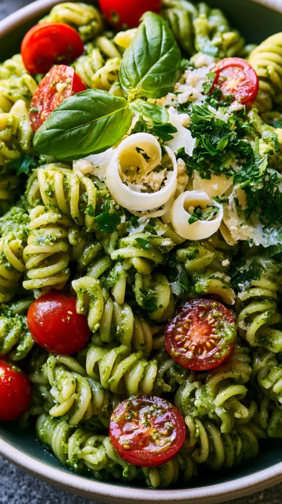 13 Salad Bowl Recipes You’ll Love! 12 Pasta Salad with Pesto and Cherry Tomatoes