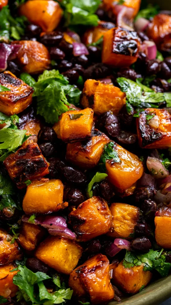 13 Salad Bowl Recipes You’ll Love! 6 Roasted Sweet Potato and Black Bean Salad