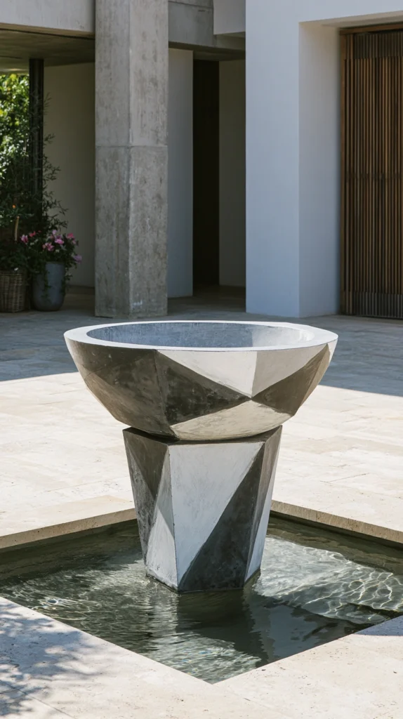 14 Concrete Bird Bath Ideas for Durable Garden Features 11 fe 10