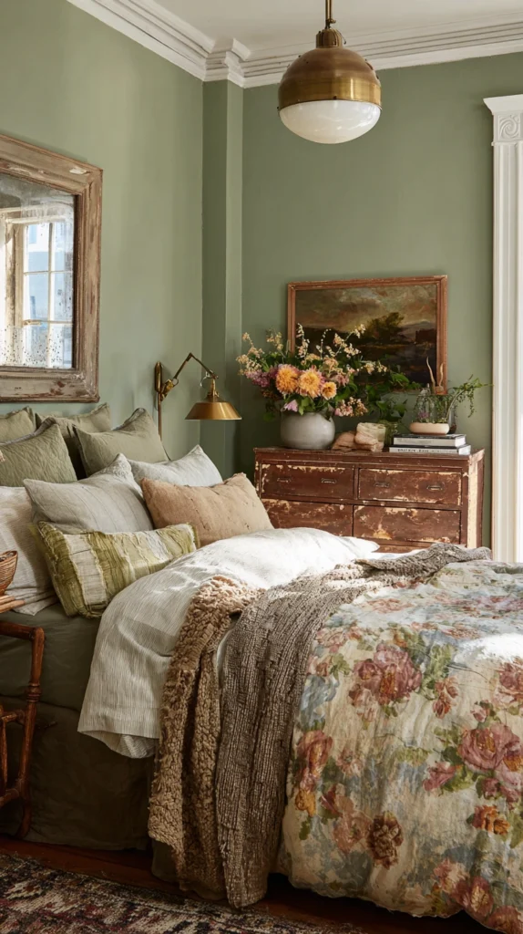 14 Green Bedroom Ideas | Calm Cozy Bedroom Aesthetic 13 qs 12