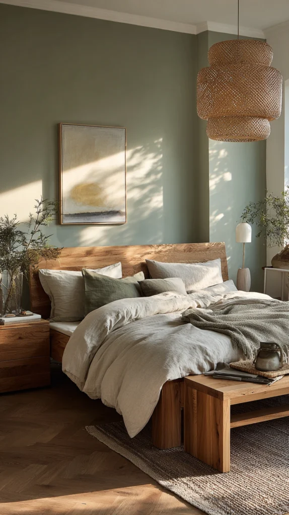 14 Green Bedroom Ideas | Calm Cozy Bedroom Aesthetic 5 qs 4