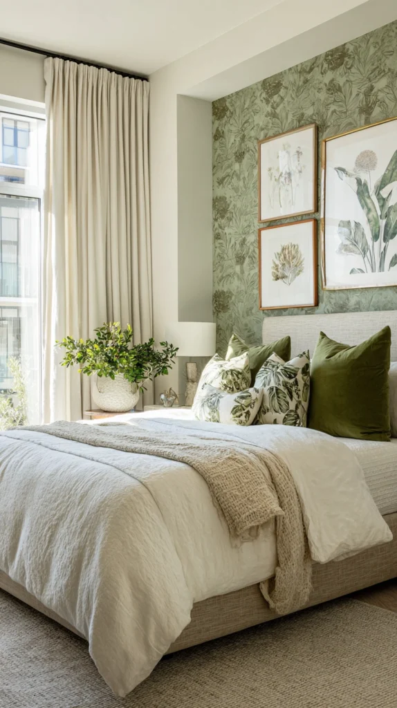 14 Green Bedroom Ideas | Calm Cozy Bedroom Aesthetic 6 qs 5
