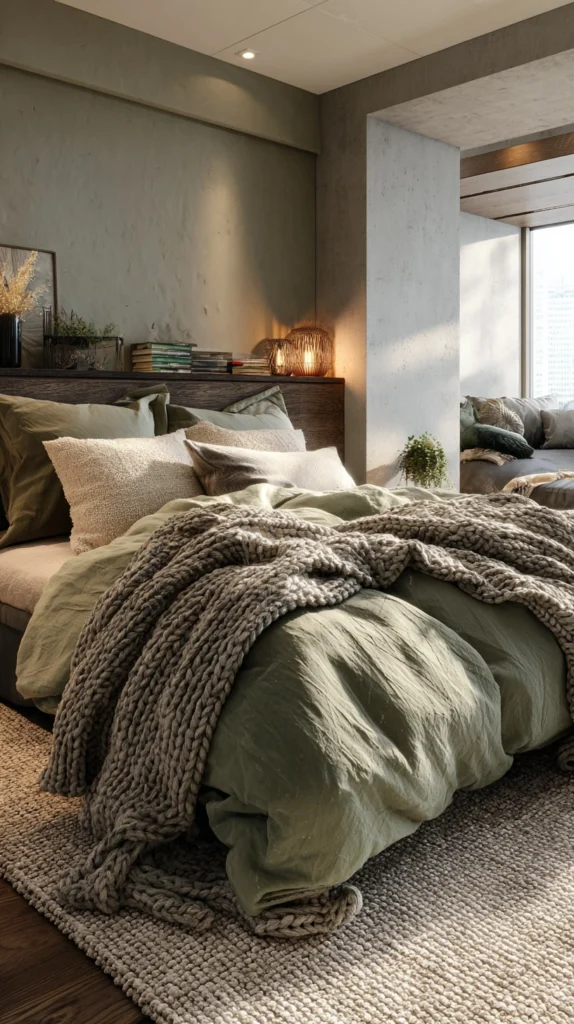 14 Green Bedroom Ideas | Calm Cozy Bedroom Aesthetic 9 qs 8