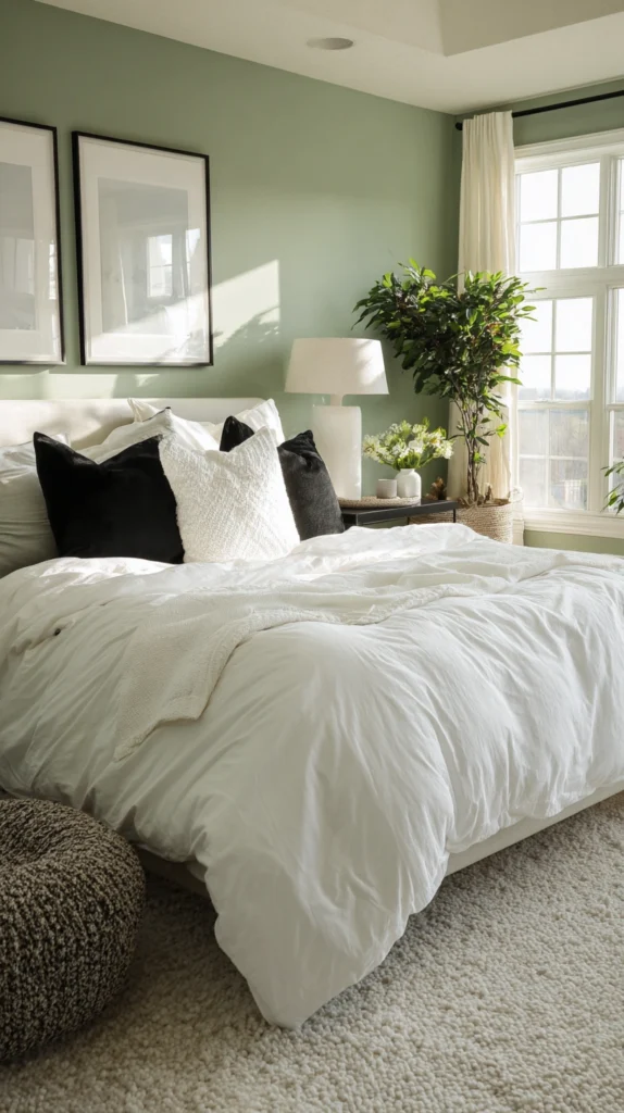14 Green Bedroom Ideas | Calm Cozy Bedroom Aesthetic 10 qs 9