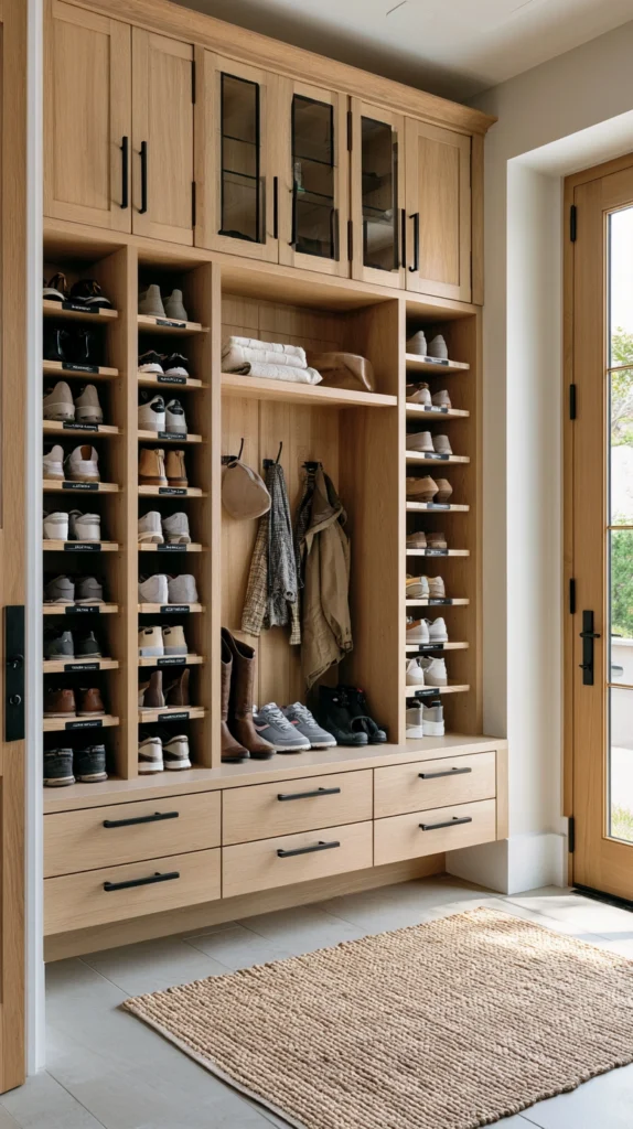 12 Shoe Bench Setups for the Entryway of a Very Organized Household 11 rf 10