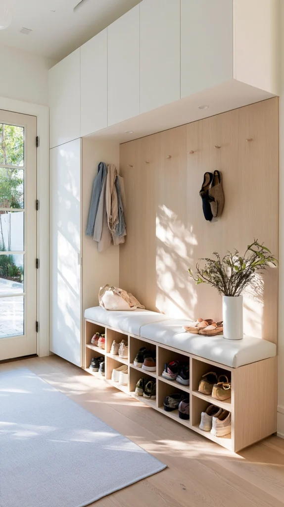 12 Shoe Bench Setups for the Entryway of a Very Organized Household 9 rf 8