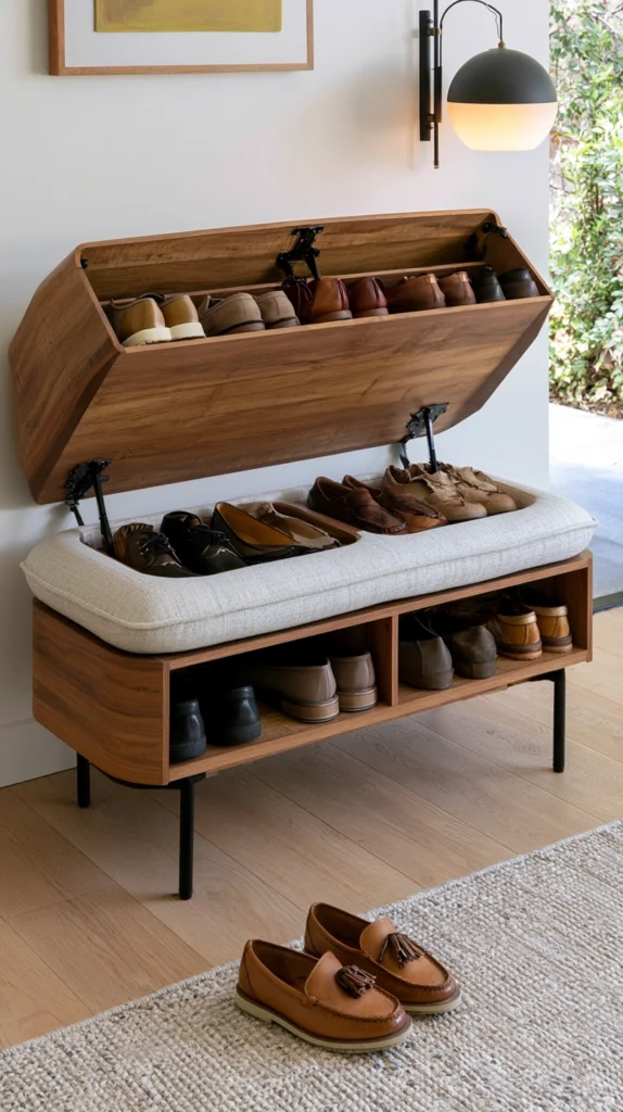 12 Shoe Bench Setups for the Entryway of a Very Organized Household 10 rf 9