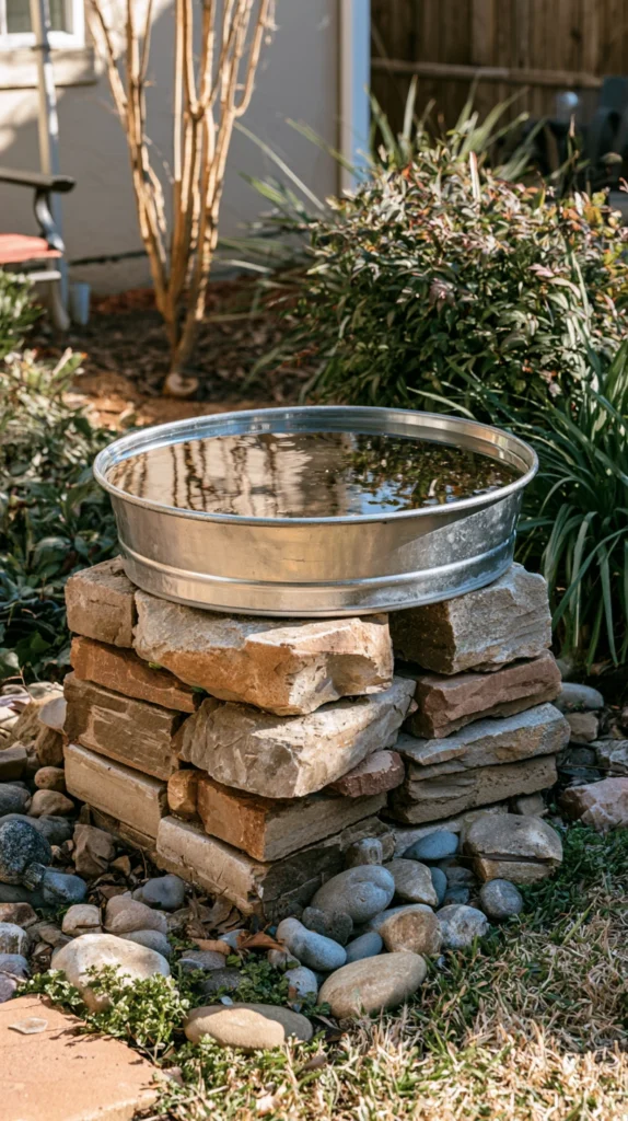 13 Homemade Bird Bath Ideas for Budget-Friendly Backyard Wildlife 6 vq 5