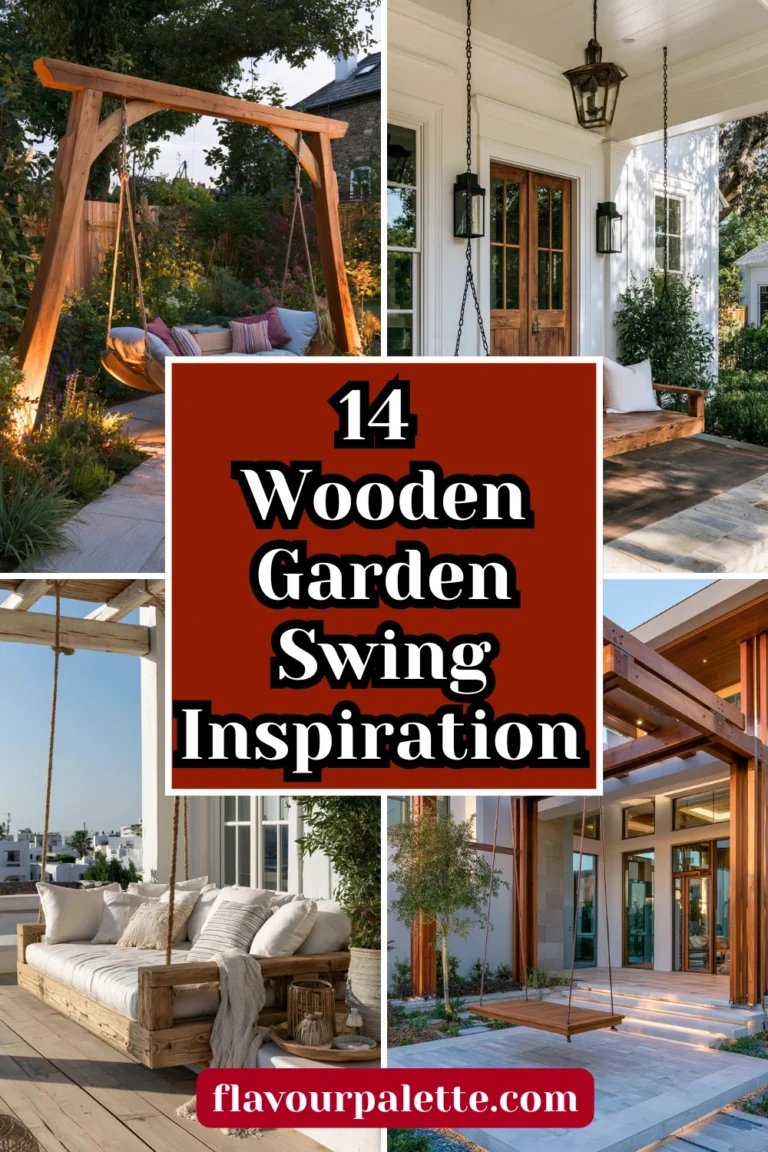 14 Wooden Garden Swing Inspiration