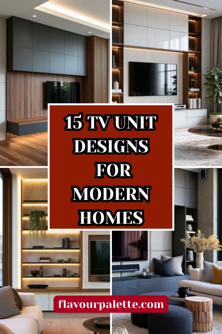 15 TV Unit Designs for Modern Homes