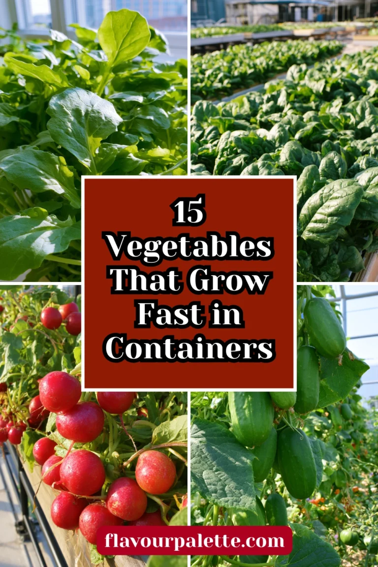 15 Vegetables That Grow Fast in Containers