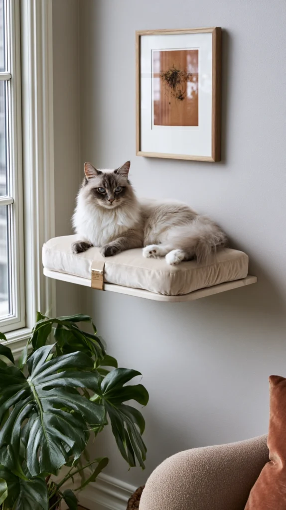 15 Floating Cat Bed Ideas That Save Space, Elevate Your Décor, and Make Your Cat Happier 16 pd 15 1
