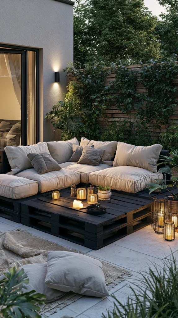 14 Stylish Small Garden Pallet Seating Ideas with a Luxury Feel 2 qe 1