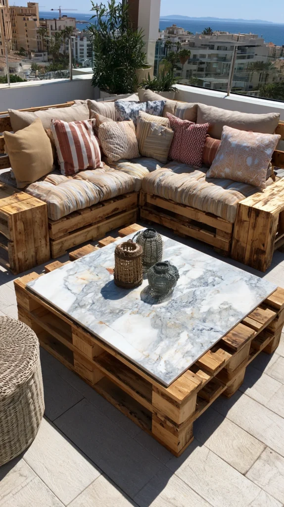 14 Stylish Small Garden Pallet Seating Ideas with a Luxury Feel 3 qe 2