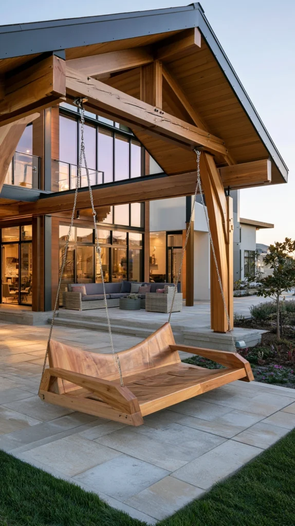 14 Wooden Garden Swing Inspiration 9 wq 8