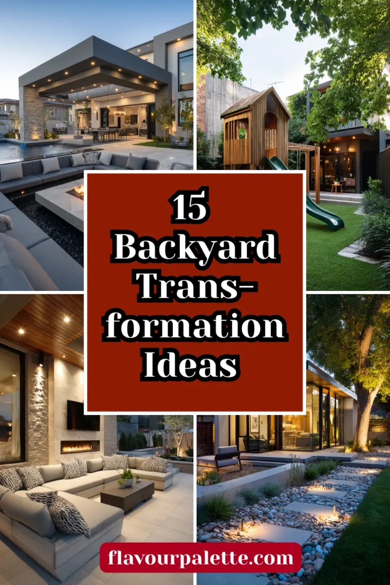 15 Stunning Backyard Transformation Ideas You’ll Love