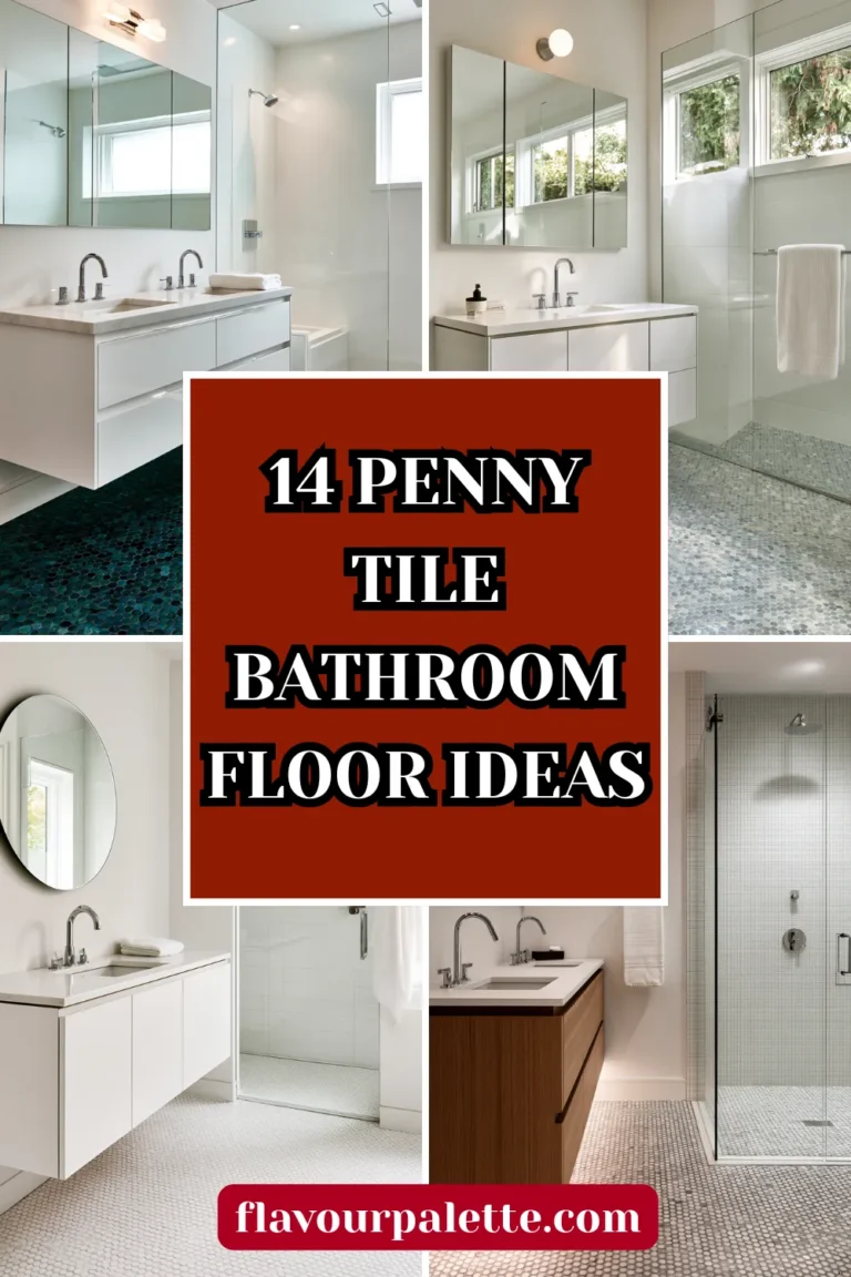 14 Stunning Penny Tile Bathroom Floor Ideas