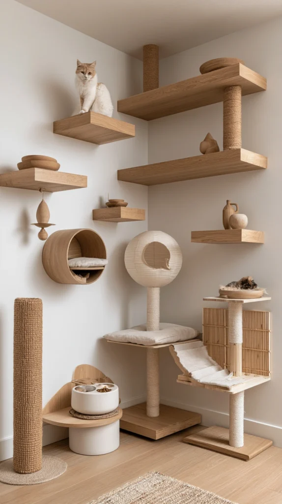 15 Japandi Cat Corner Ideas 16 dg 15